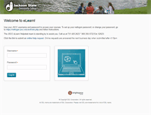 Tablet Screenshot of elearn.jscc.edu